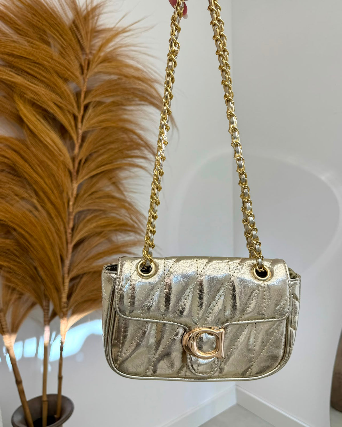 Bolsa Mania Essenza Dourada 135690