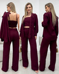 Conjunto Morgana Bordô 135516