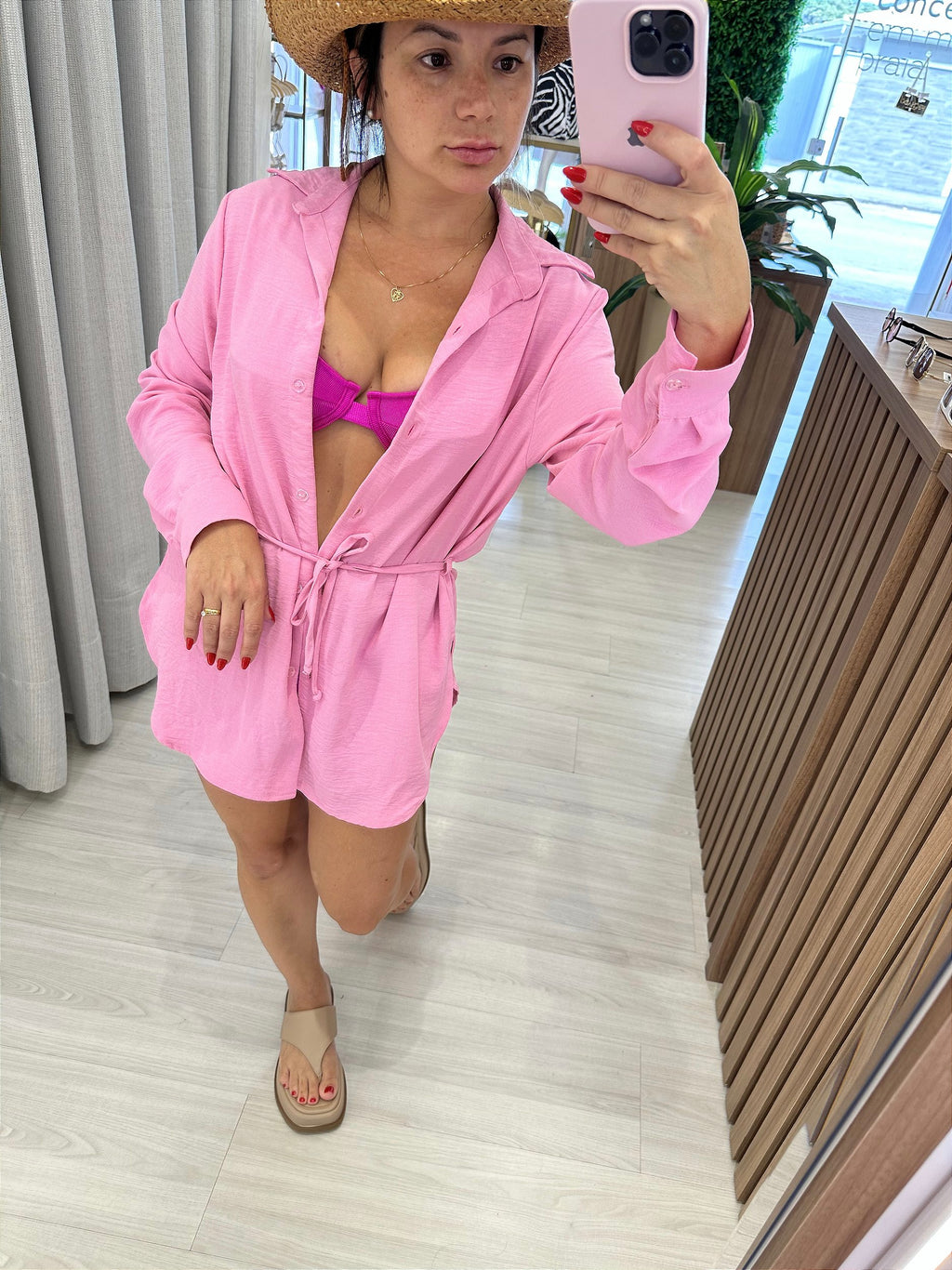 Camisa maldivas Rosa
