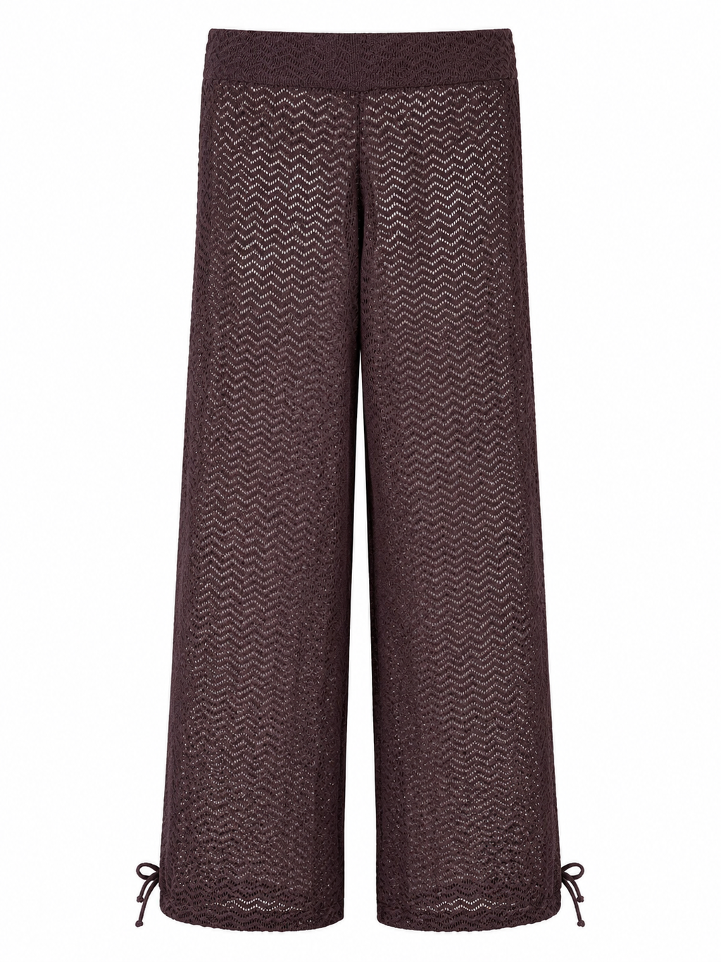 Calça Aladim Marrakech renda marrom