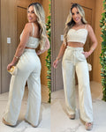 Conjunto Selma Cáqui 109908