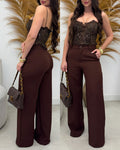 Calça Alfaiataria Lais Chocolate 134467
