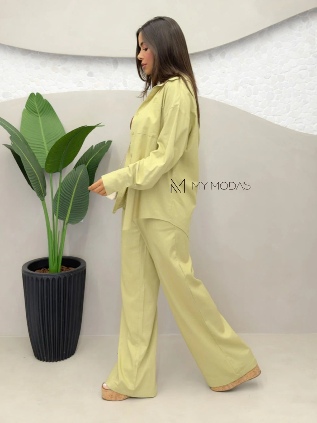 Conjunto camisa e calça linho