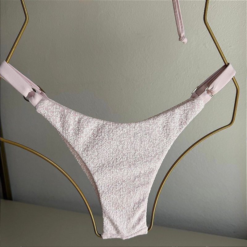 Calcinha Fita Regulagem Algodão doce rosa (BUSTO NÃO INCLUSO)