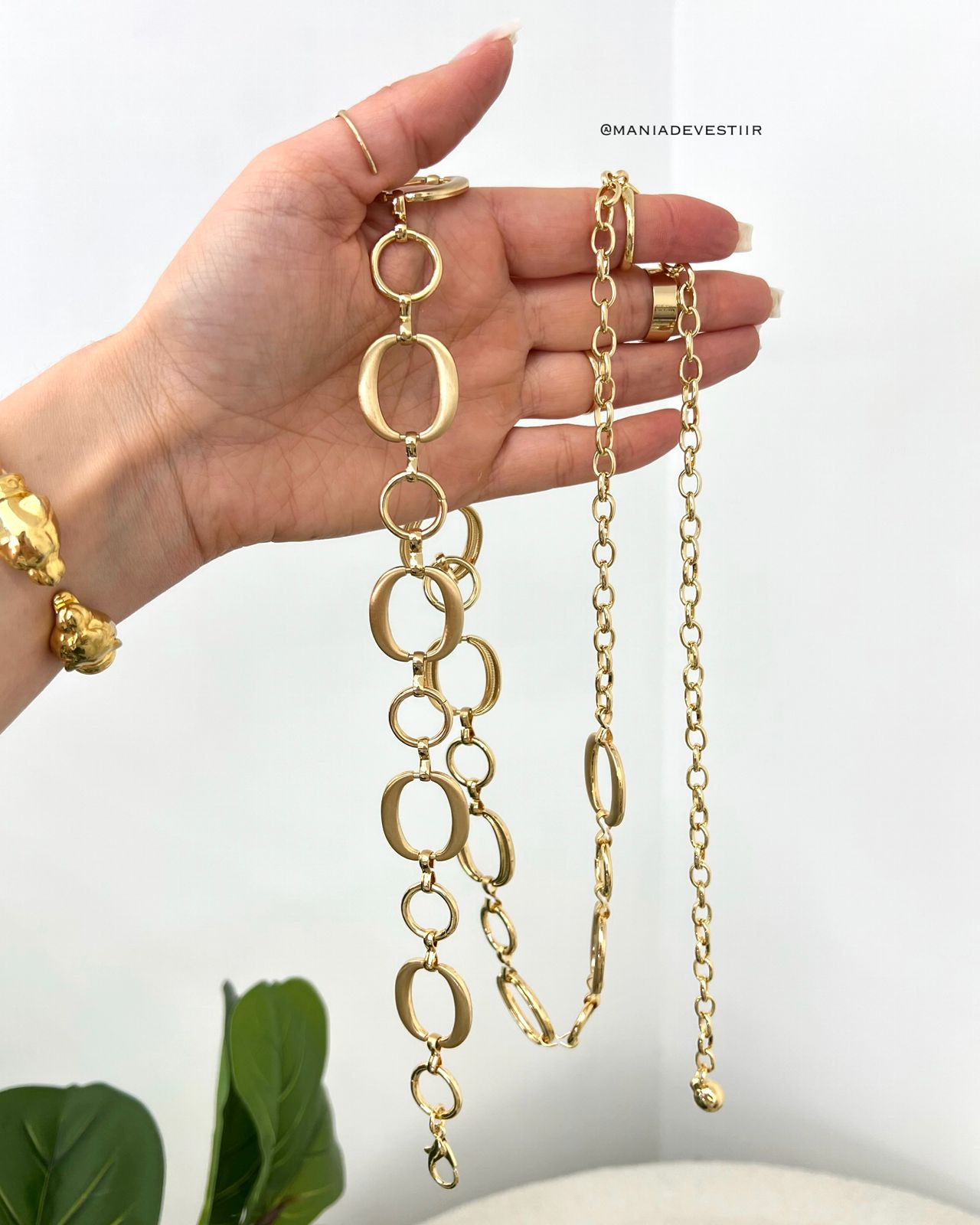 Cinto Corrente Cloe Dourado 113558