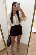 Shorts saia alfaiataria Com cinto
