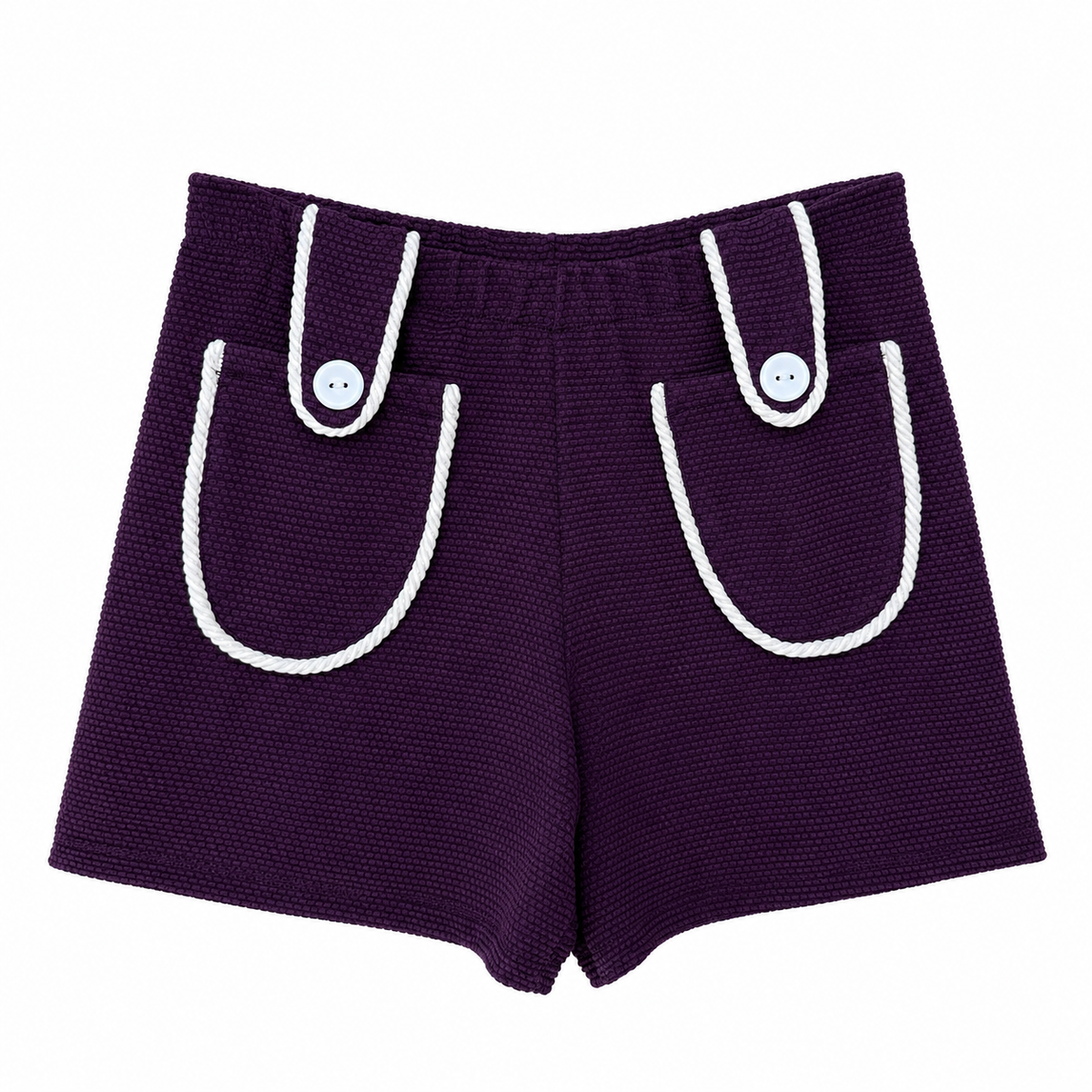 Short com bolso e detalhe corda Allure vinho