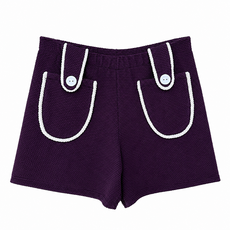 Short com bolso e detalhe corda Allure vinho
