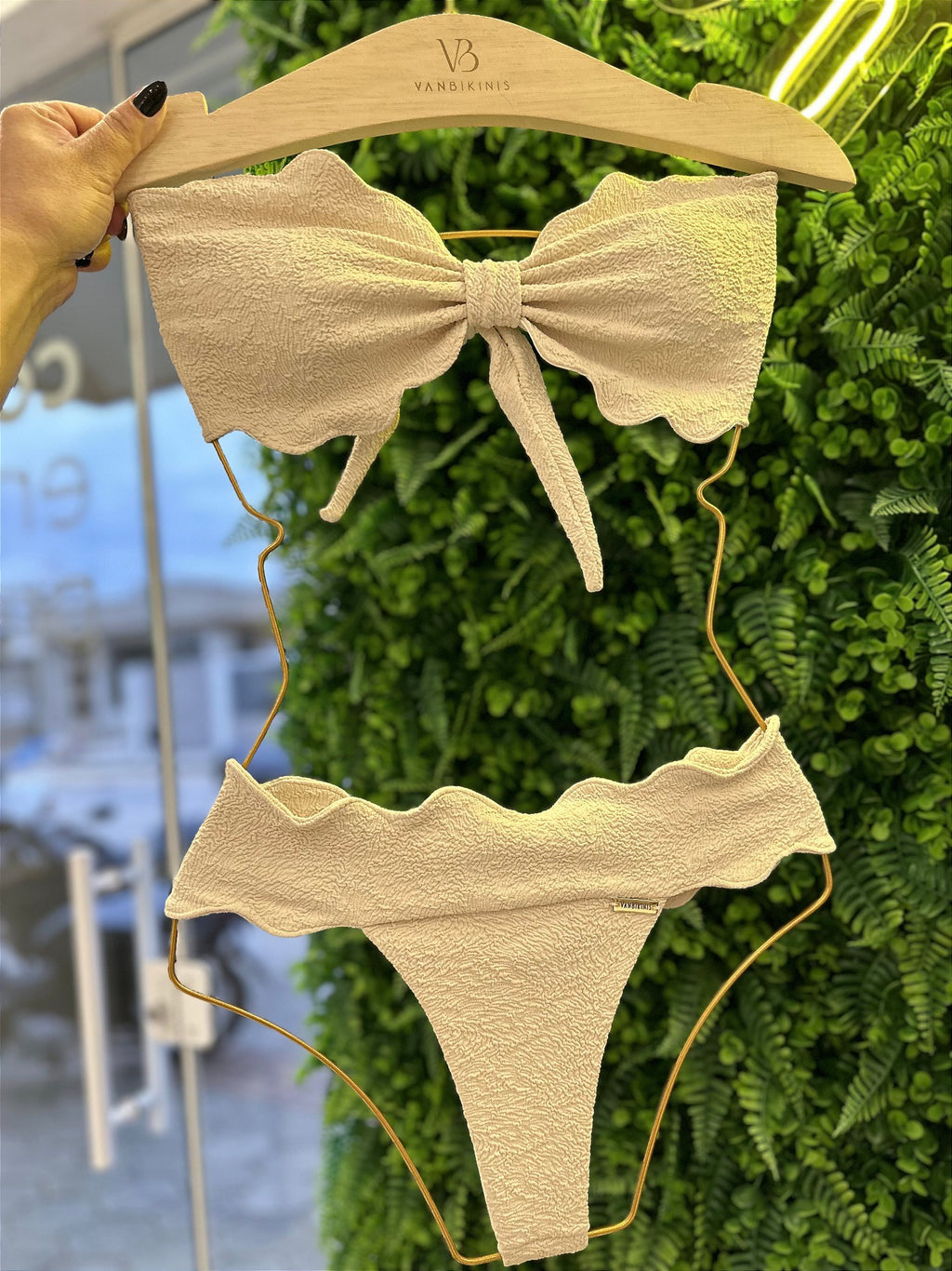 Top Nuvem Vórtex Off White (calcinha não inclusa)