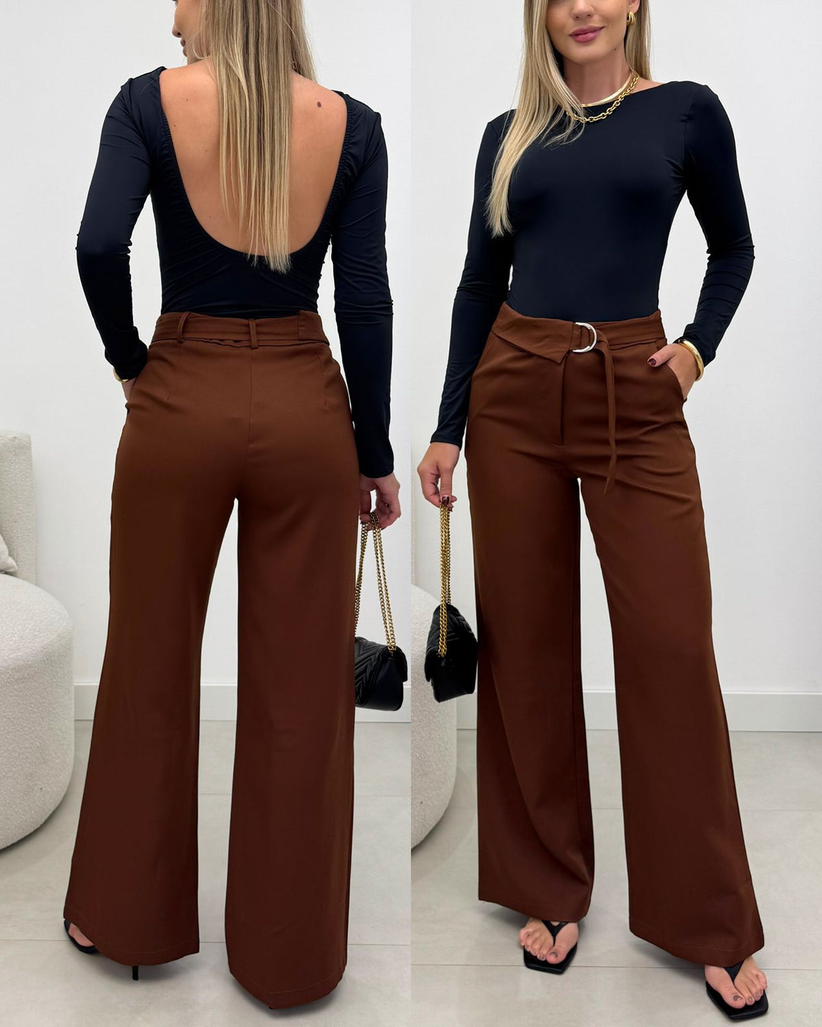 Calça Lyla Marrom 129395