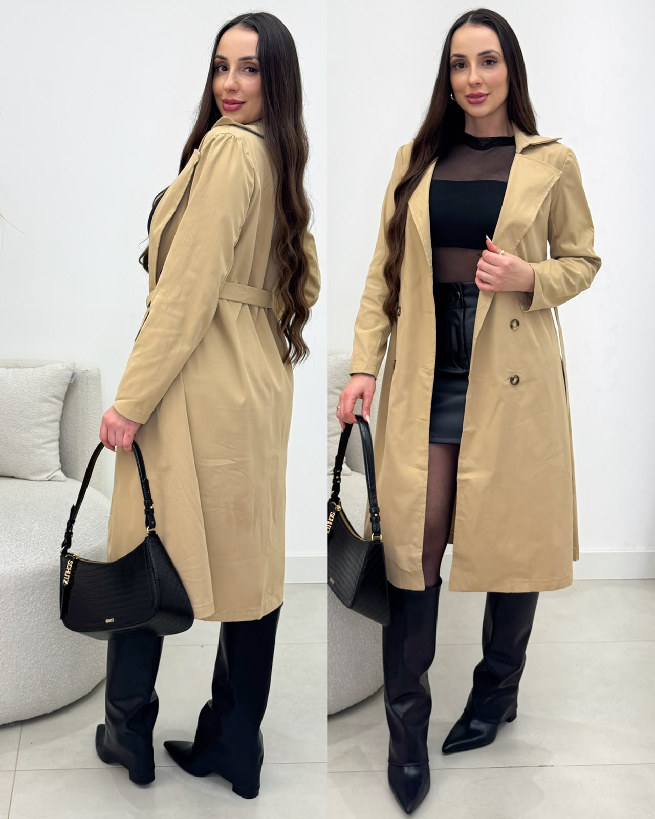 Casaco Trench Coat Morgana Bege 135050