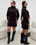 Vestido Tricô Samanta Chocolate 133864