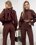 Capa Cropped Laiana Marrom 135843