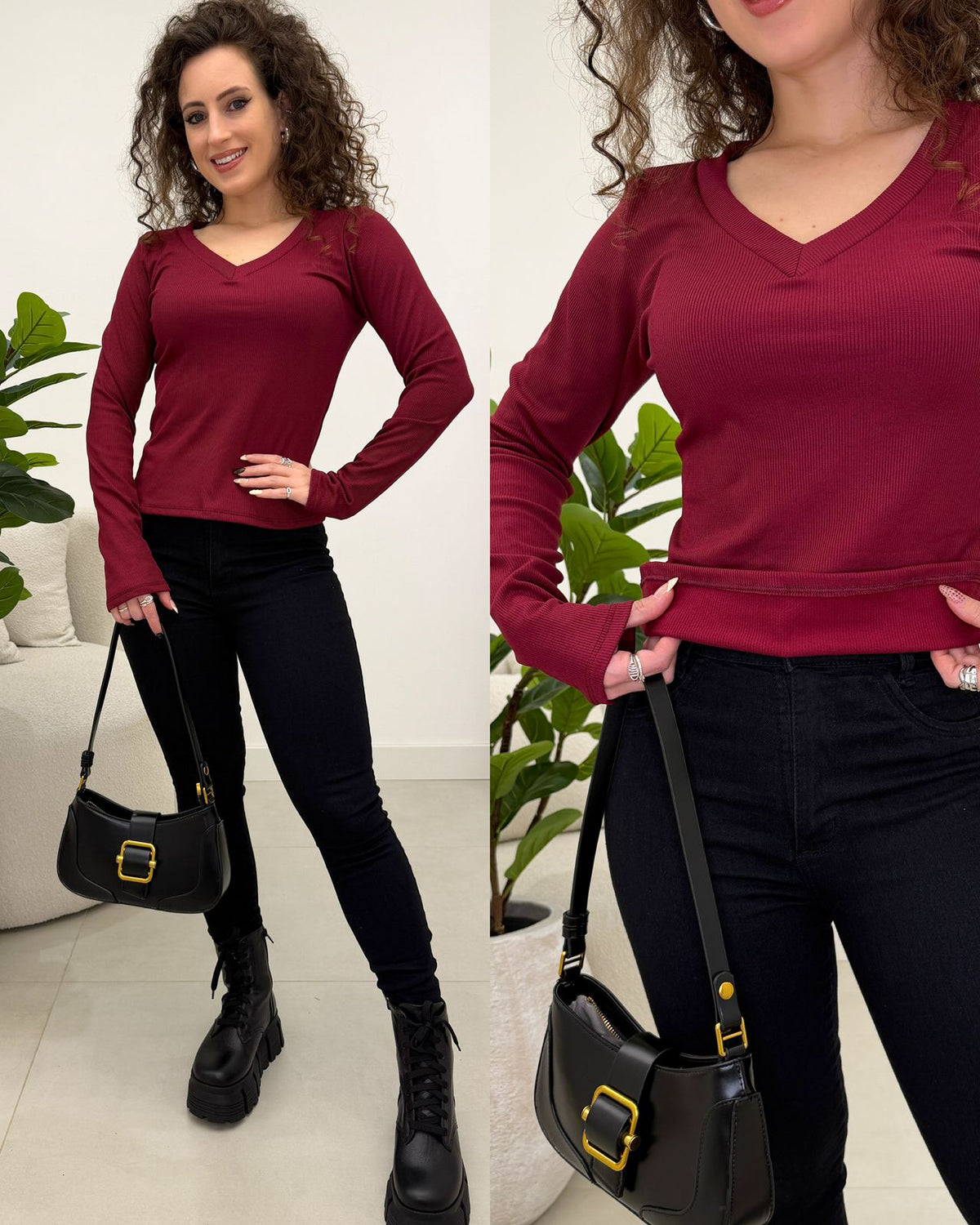 Blusa Liliane Marsala 129570