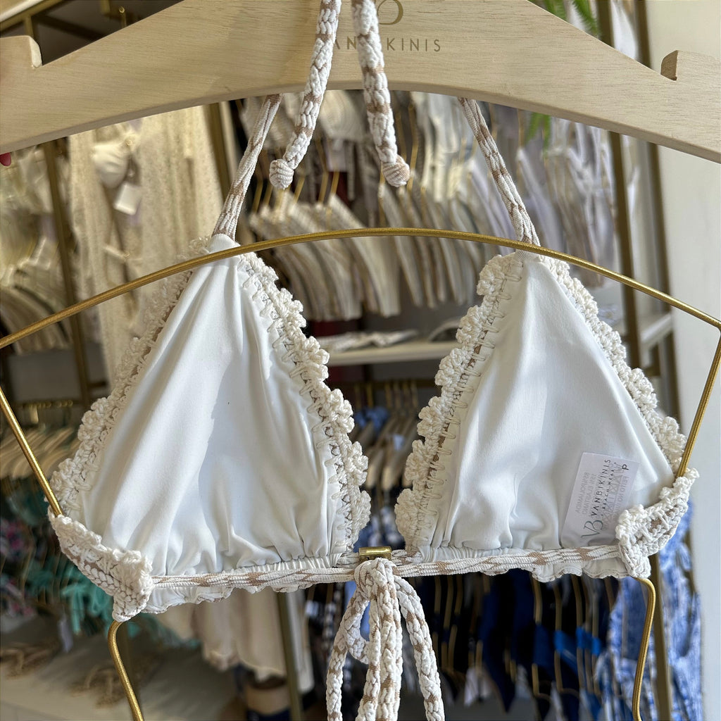 Cortininha Crochê Off White ( CALCINHA NÃO INCLUSO)