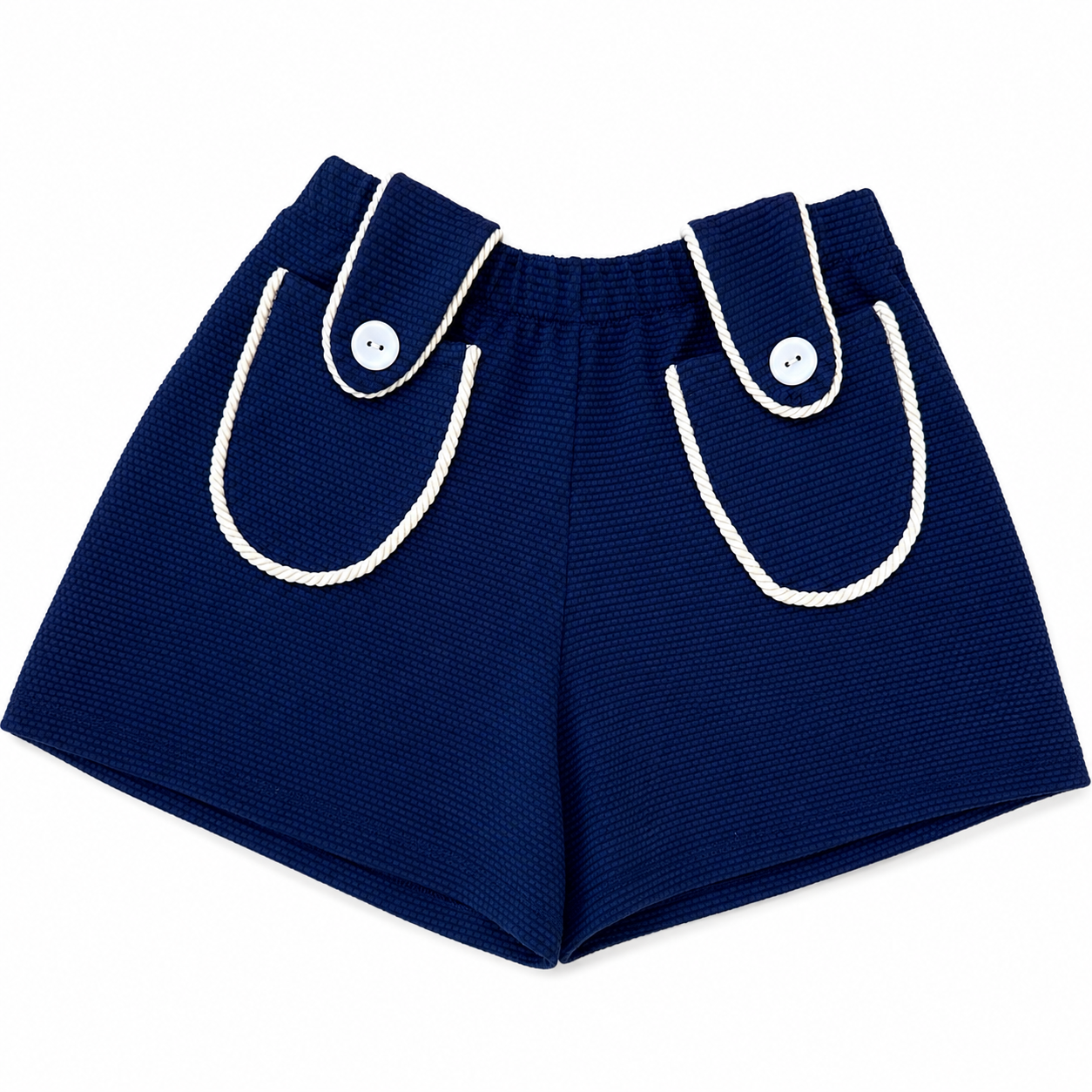 Short com bolso e detalhe corda Allure marinho