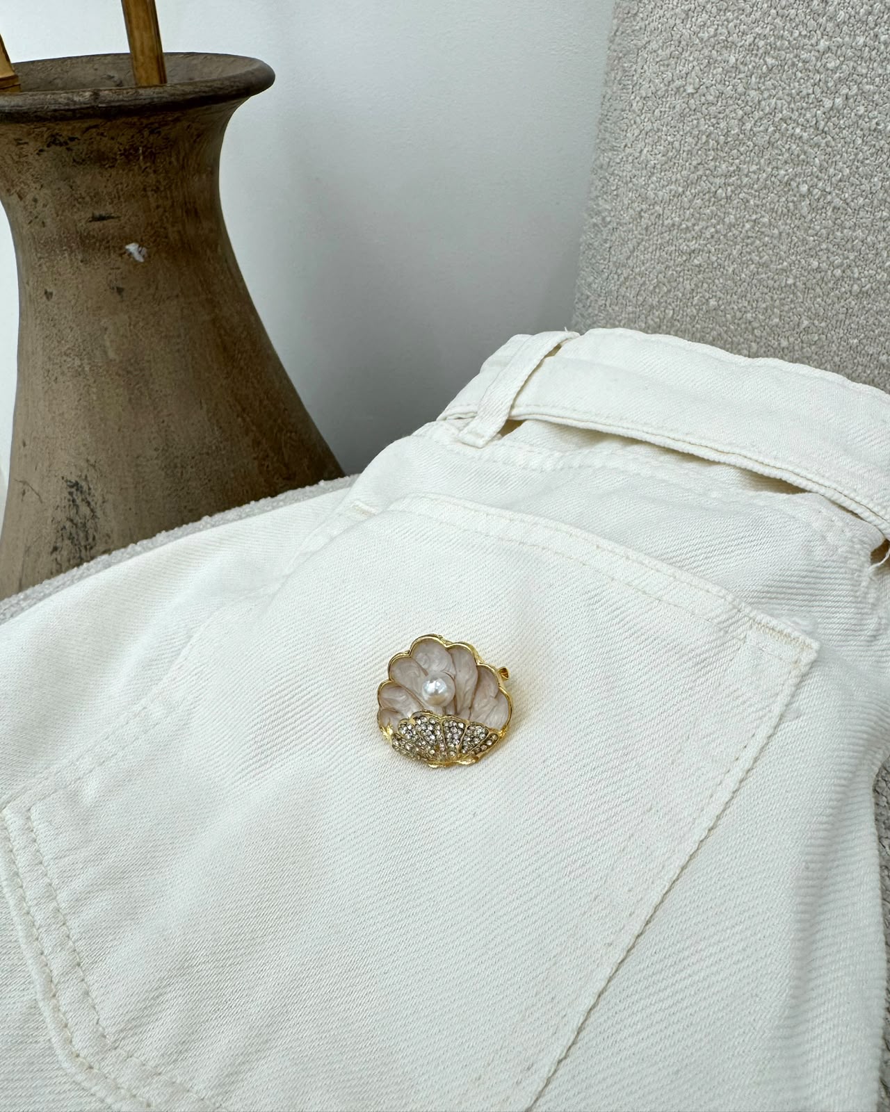 Broche Mania Essenza Concha Pérola 135320