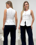 Blusa Peplum Antonia Branca 135611