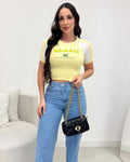 Cropped Sabrina Brasil Amarela 134754