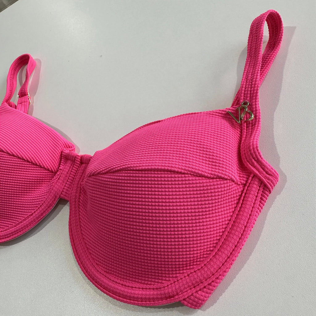 Meia Taça com Bojo Maleável e Aro com matrix pink 093 (CALCINHA NÃO INCLUSO)
