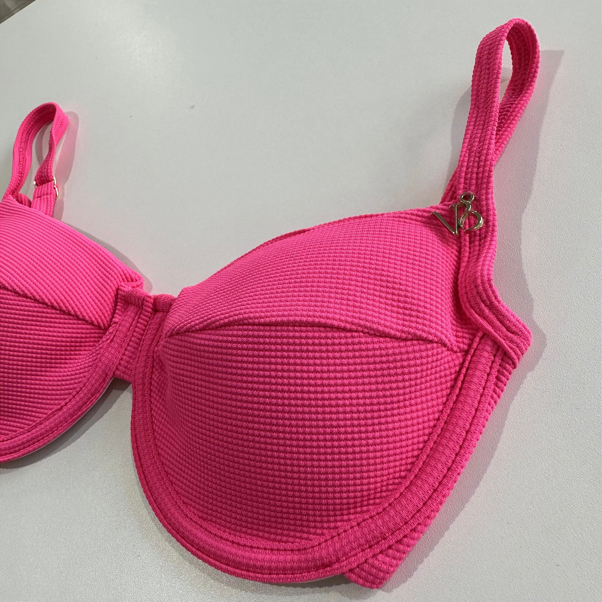 Meia Taça com Bojo Maleável e Aro com matrix pink 093 (CALCINHA NÃO INCLUSO)