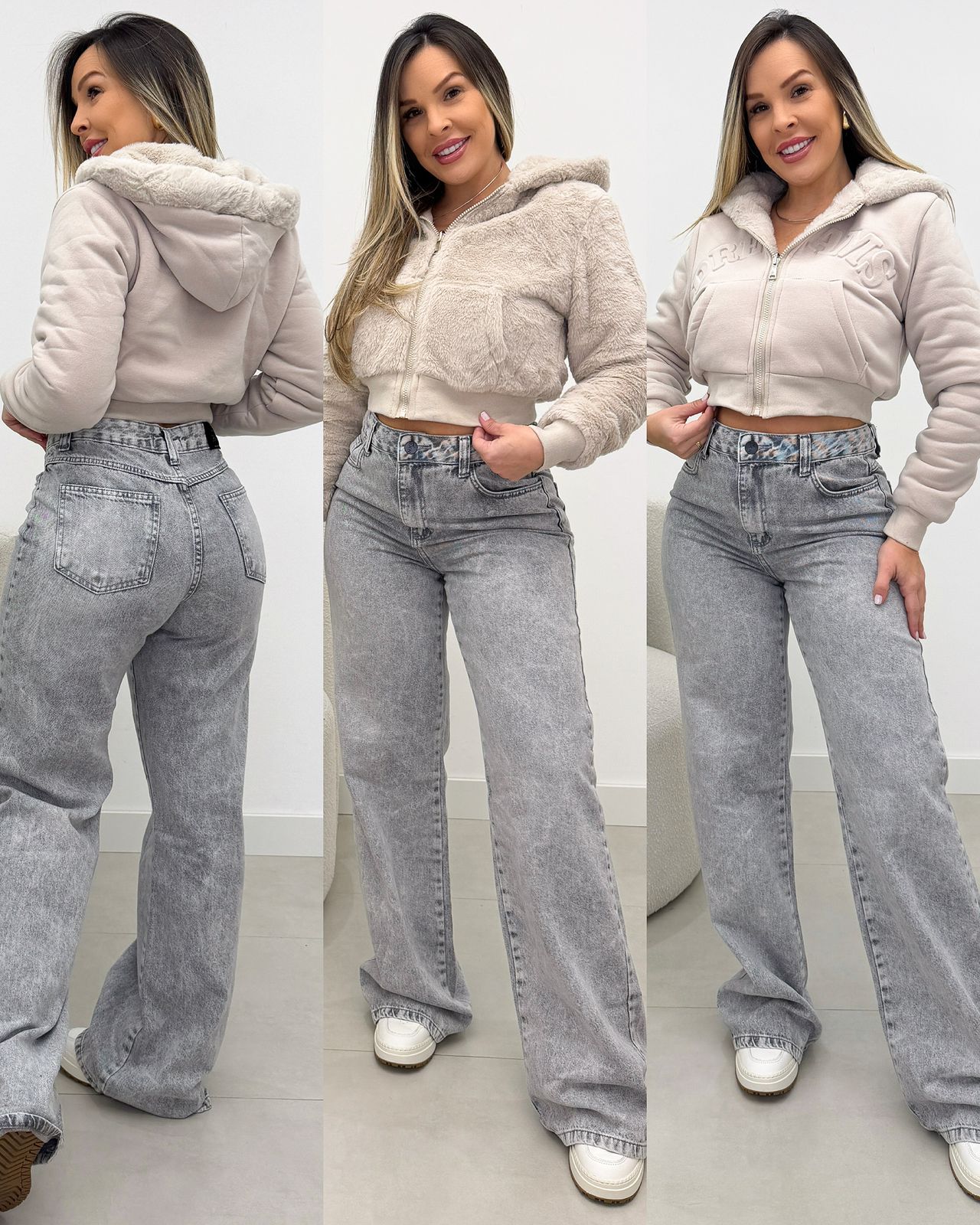 Jaqueta Debora Bege Claro 133545