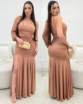 Vestido Luana Bege 109996