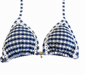 Cortininha Xadrez azul (calcinha não inclusa)