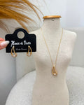 Conjunto Colar e Brinco Mania Essenza Dourado 135669