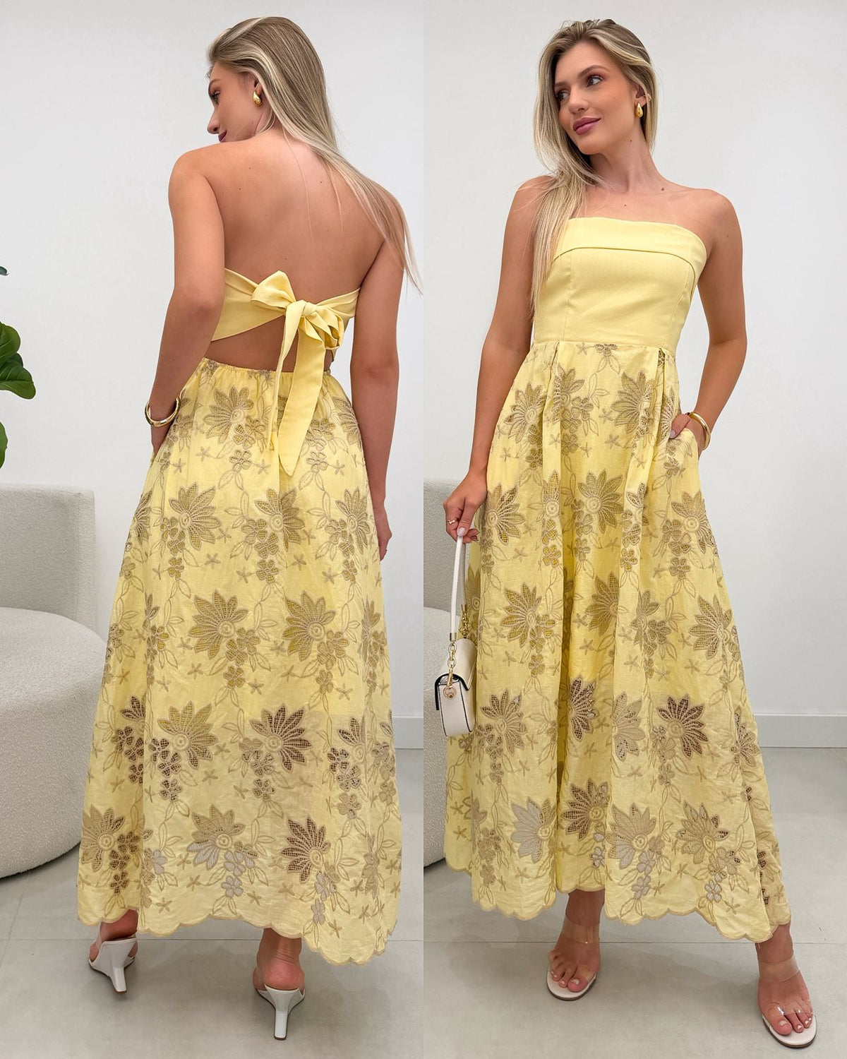Vestido Hellen Amarelo 120684
