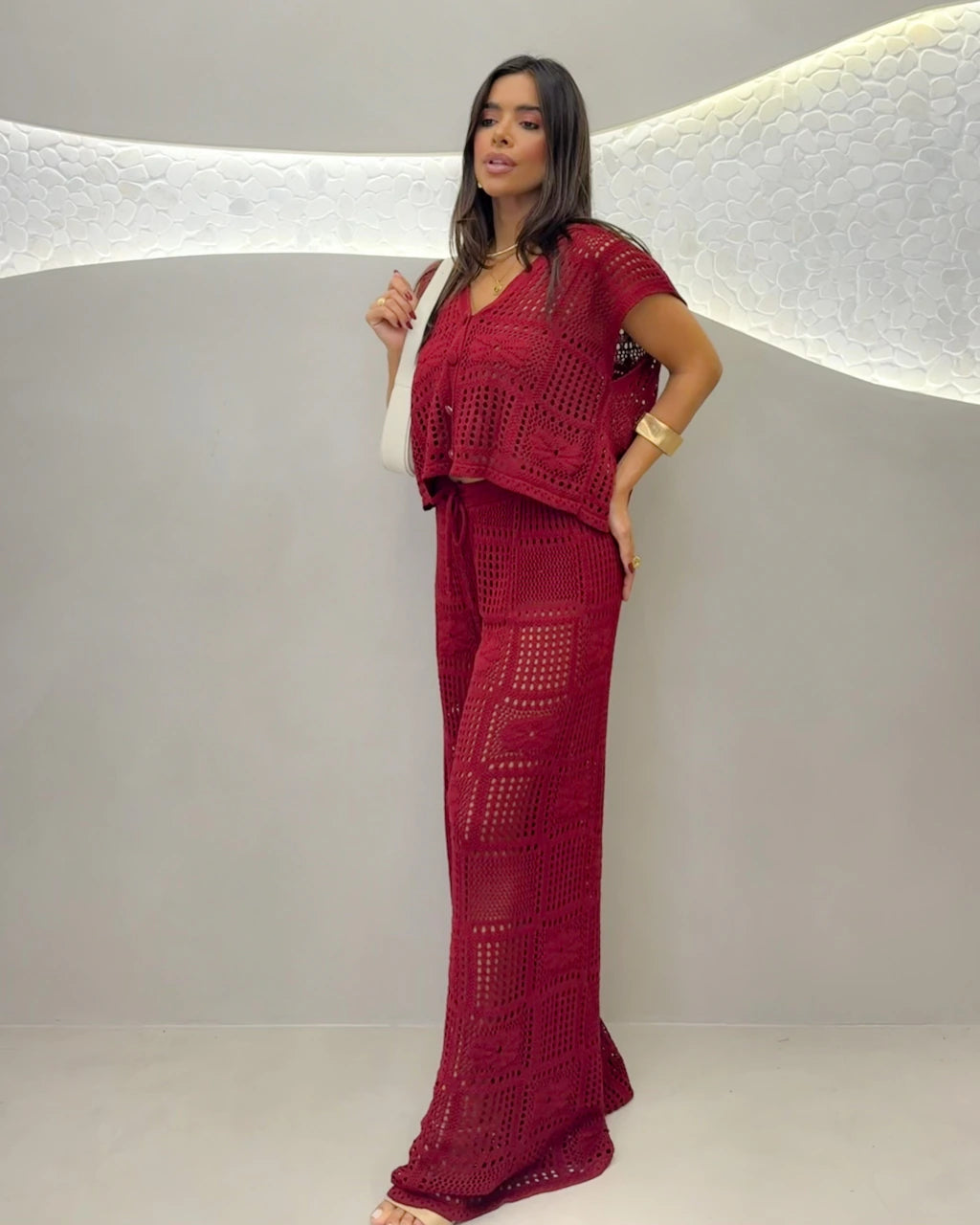 Conjunto tricot modal