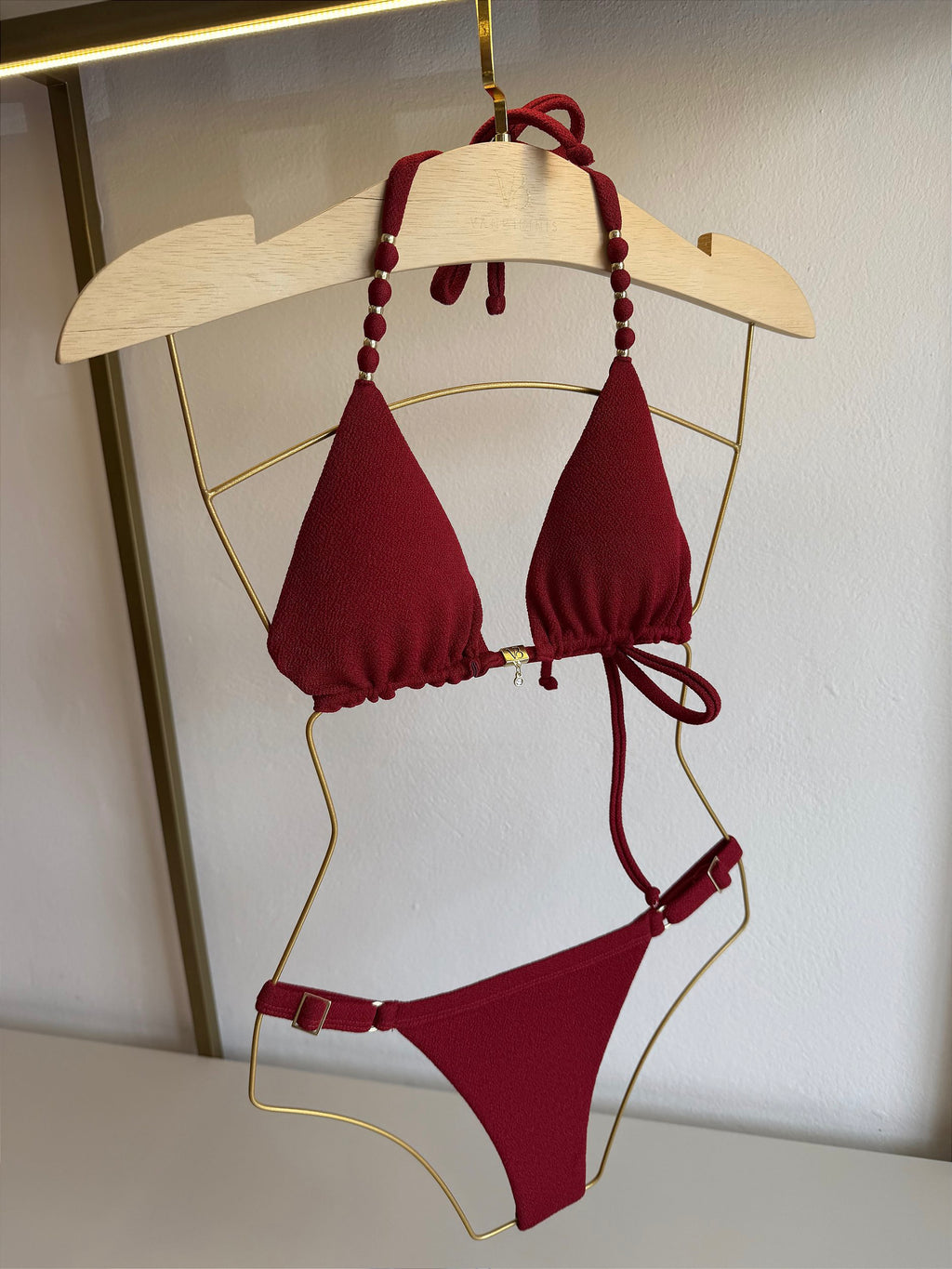 Calcinha Regulagem Tulum vermelho (BUSTO NÃO INCLUSO)