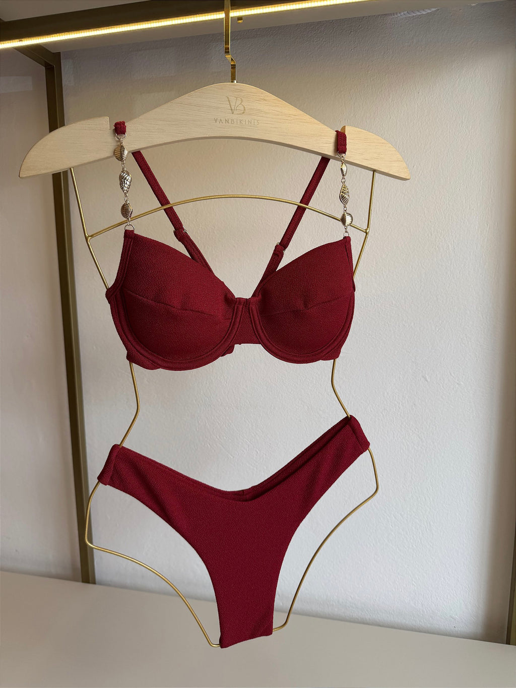 Calcinha Asa Delta Tulum vermelho (BUSTO NÃO INCLUSO)