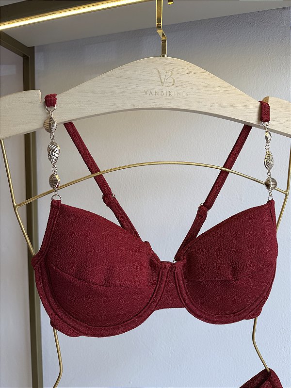 Meia Taça Tulum vermelho (CALCINHA NÃO INCLUSO)