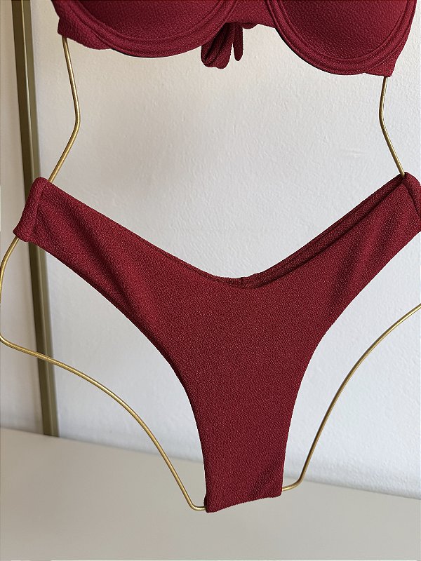 Calcinha Asa Delta Tulum vermelho (BUSTO NÃO INCLUSO)