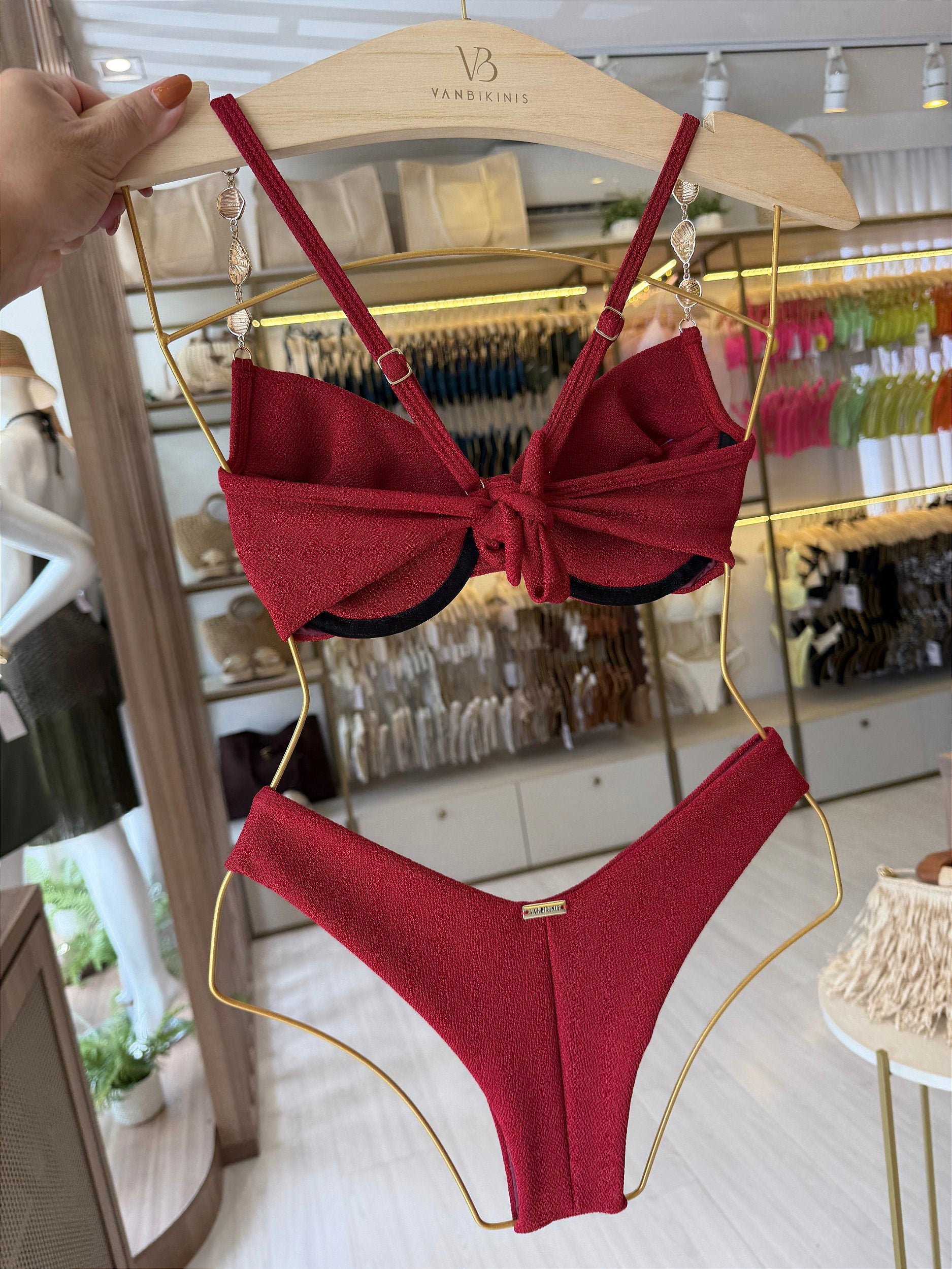 Meia Taça Tulum vermelho (CALCINHA NÃO INCLUSO)