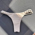 Calcinha Miçangas Rivieira off white (top não incluso)
