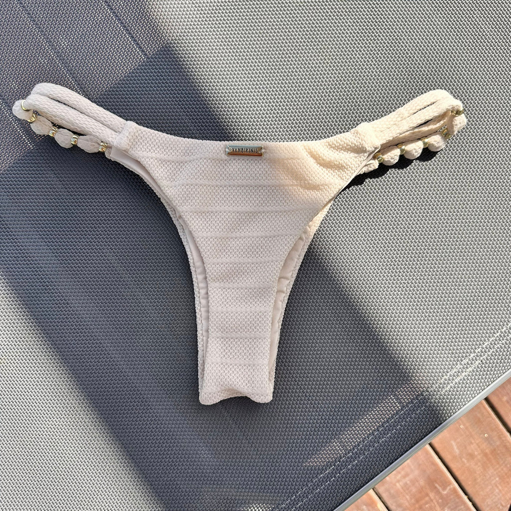 Calcinha Miçangas Rivieira off white (top não incluso)