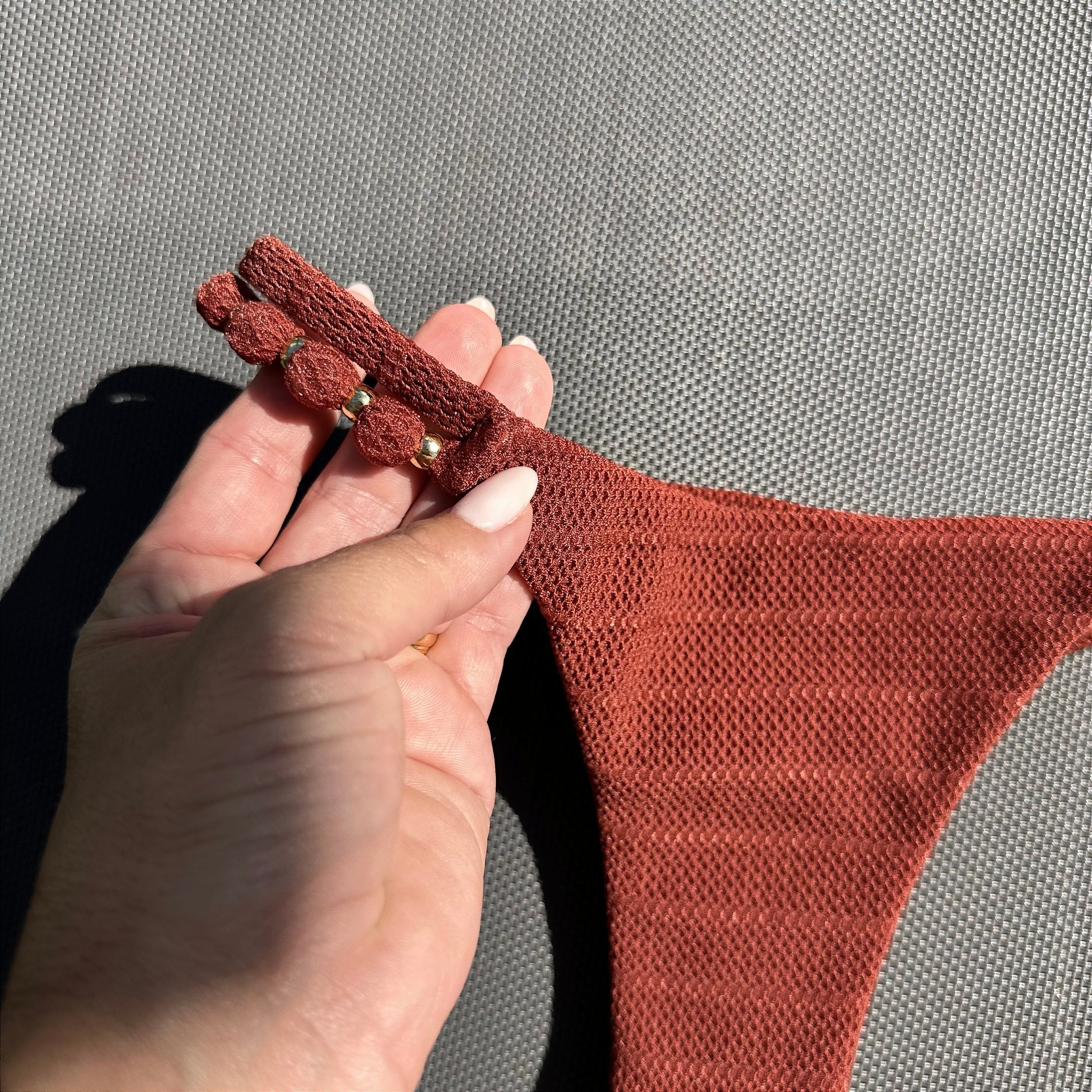 Calcinha Miçangas Rivieira Terracota (top não incluso)