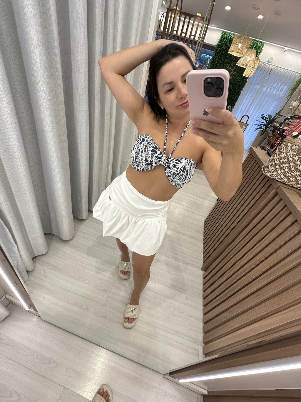 Saia balonê off white ( valor somente da saia )