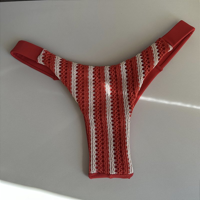 Calcinha Fita Trancoso vermelho (BUSTO NÃO INCLUSO)