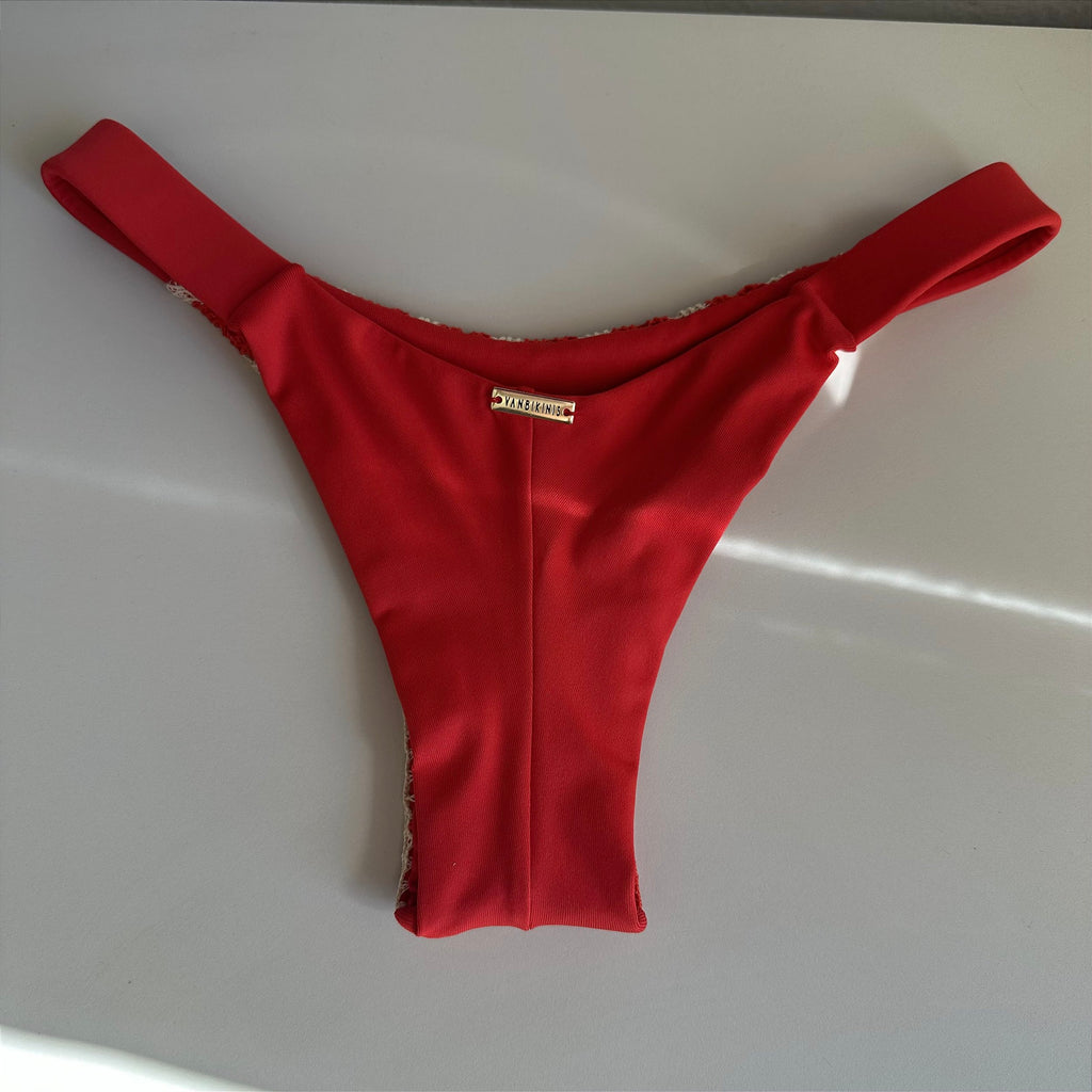 Calcinha Fita Trancoso vermelho (BUSTO NÃO INCLUSO)