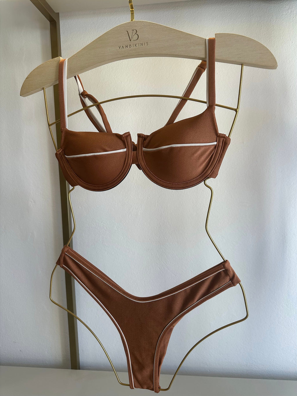 Meia Taça glow marrom friso off (CALCINHA NÃO INCLUSO)