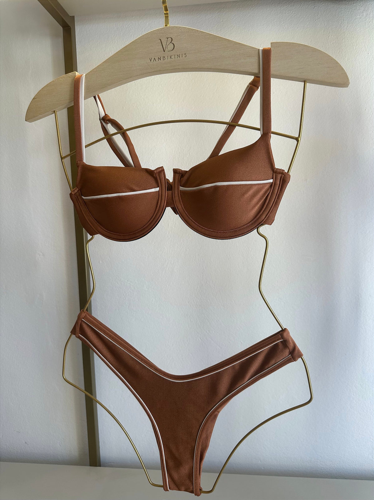 Meia Taça glow marrom friso off (CALCINHA NÃO INCLUSO)