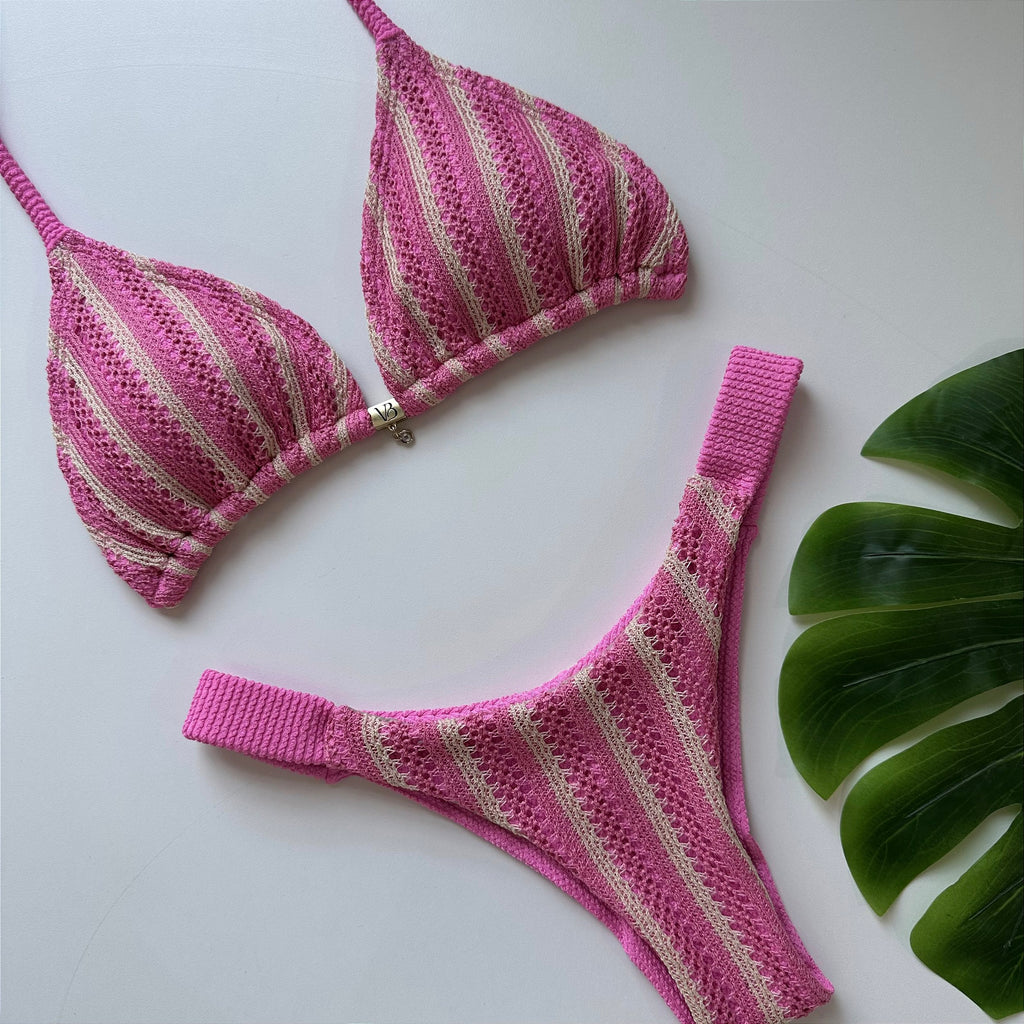Calcinha Fita Trancoso Rosa (BUSTO NÃO INCLUSO)
