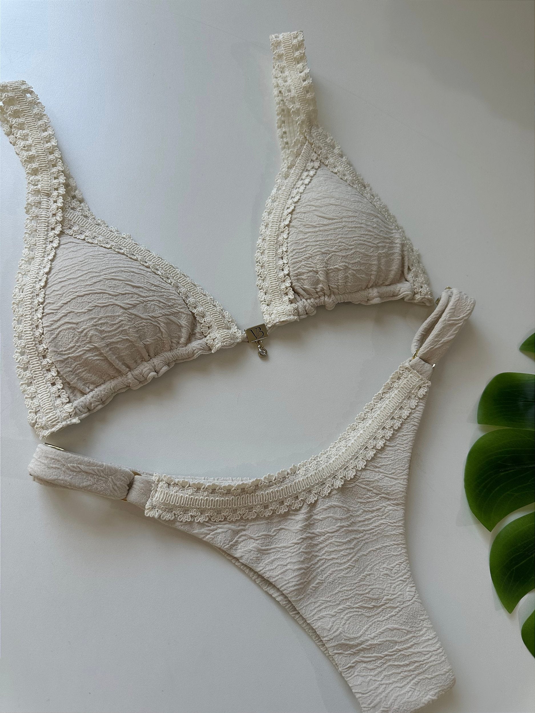 Calcinha Fita Renda-se Carmel Off White (BUSTO NÃO INCLUSO)