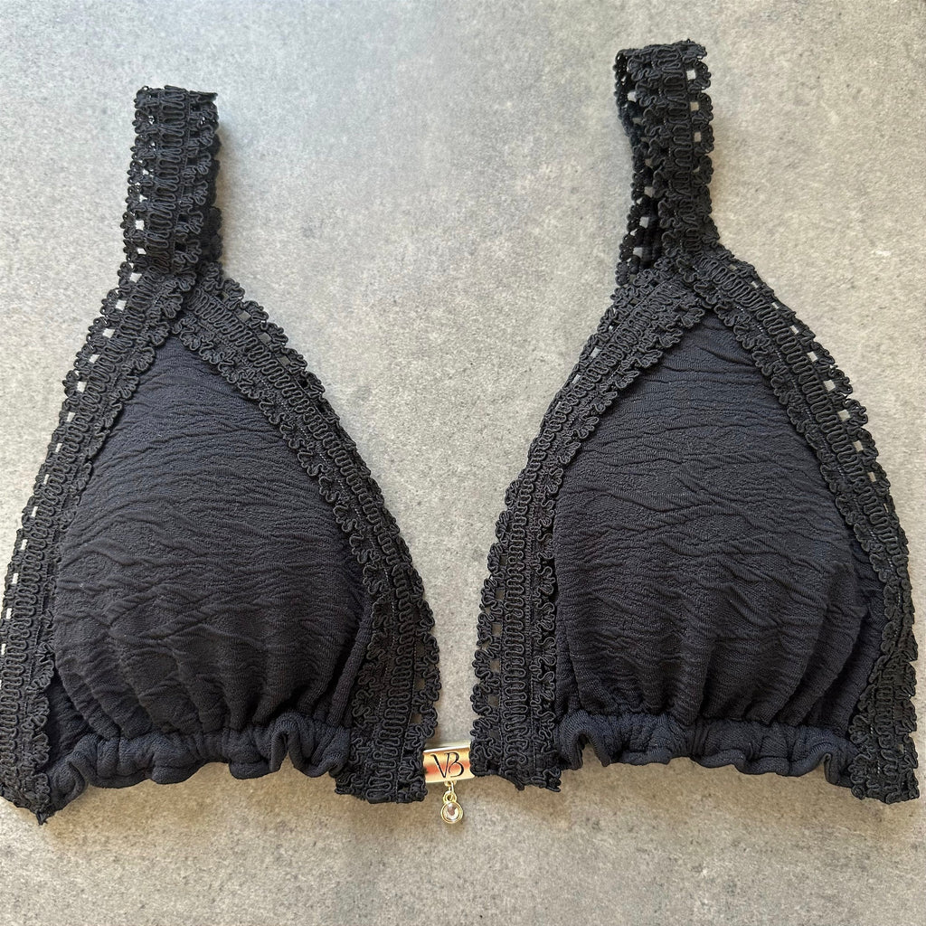 Cortininha Carmel Preto Renda-se (CALCINHA NÃO INCLUSO)