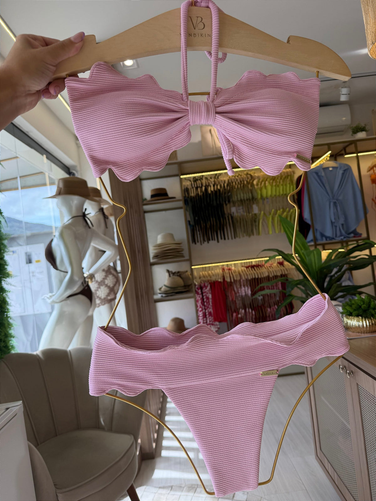Top Nuvem Celinne Rosa (calcinha não inclusa) um