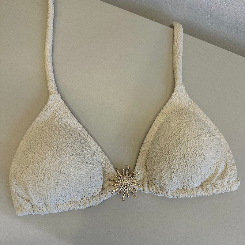 Cortininha Solar Vórtex Off White ( CALCINHA NÃO INCLUSO)