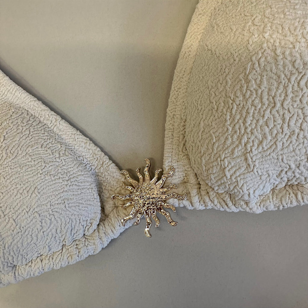 Cortininha Solar Vórtex Off White ( CALCINHA NÃO INCLUSO)